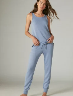 Lucky Brand ribbed tank & jogger sleep set medium dark blue*WOMEN Intimates & Sleepwear