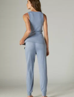 Lucky Brand ribbed tank & jogger sleep set medium dark blue*WOMEN Intimates & Sleepwear