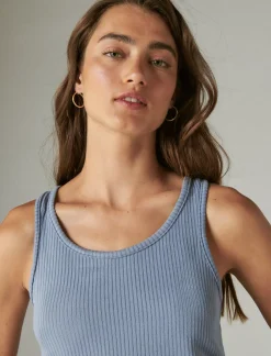 Lucky Brand ribbed tank & jogger sleep set medium dark blue*WOMEN Intimates & Sleepwear