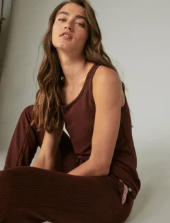 Lucky Brand ribbed tank & jogger sleep set dark pink*WOMEN Intimates & Sleepwear