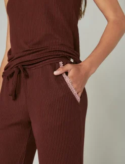 Lucky Brand ribbed tank & jogger sleep set dark pink*WOMEN Intimates & Sleepwear