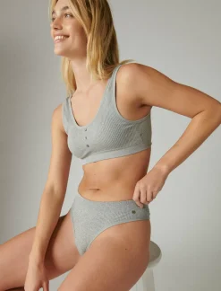 Lucky Brand ribbed thong 3 pk dark blue*WOMEN Intimates & Sleepwear