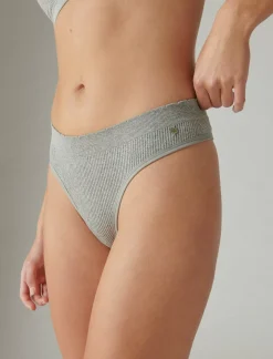 Lucky Brand ribbed thong 3 pk dark blue*WOMEN Intimates & Sleepwear