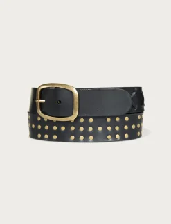 Lucky Brand rivet studded leather belt black*WOMEN Belts