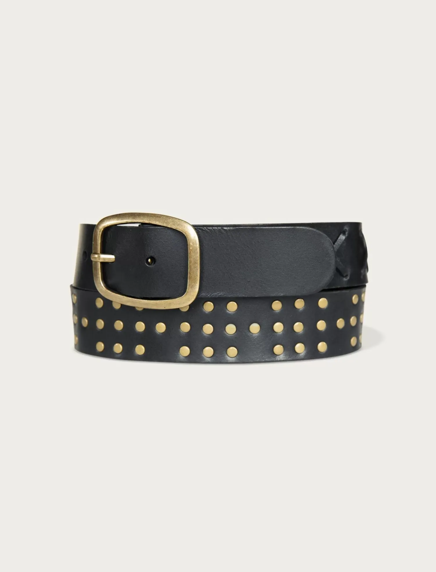 Lucky Brand rivet studded leather belt black*WOMEN Belts