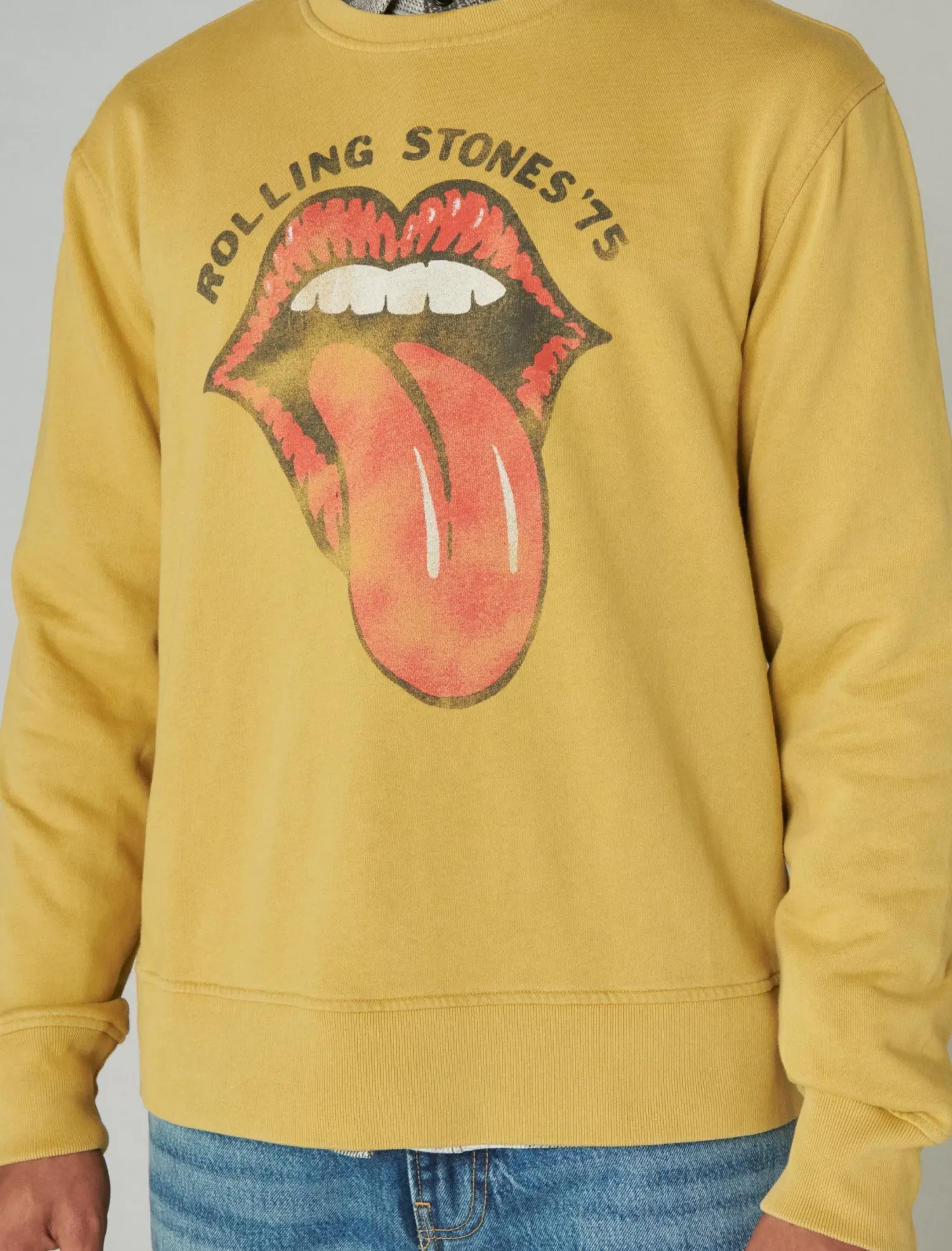 Lucky Brand rolling stones 75 crew #1367 antelope*MEN Activewear