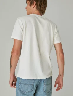 Lucky Brand rolling stones patch marshmallow*MEN Graphic Tees