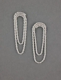 Lucky Brand rope stud earring silver*WOMEN Jewelry