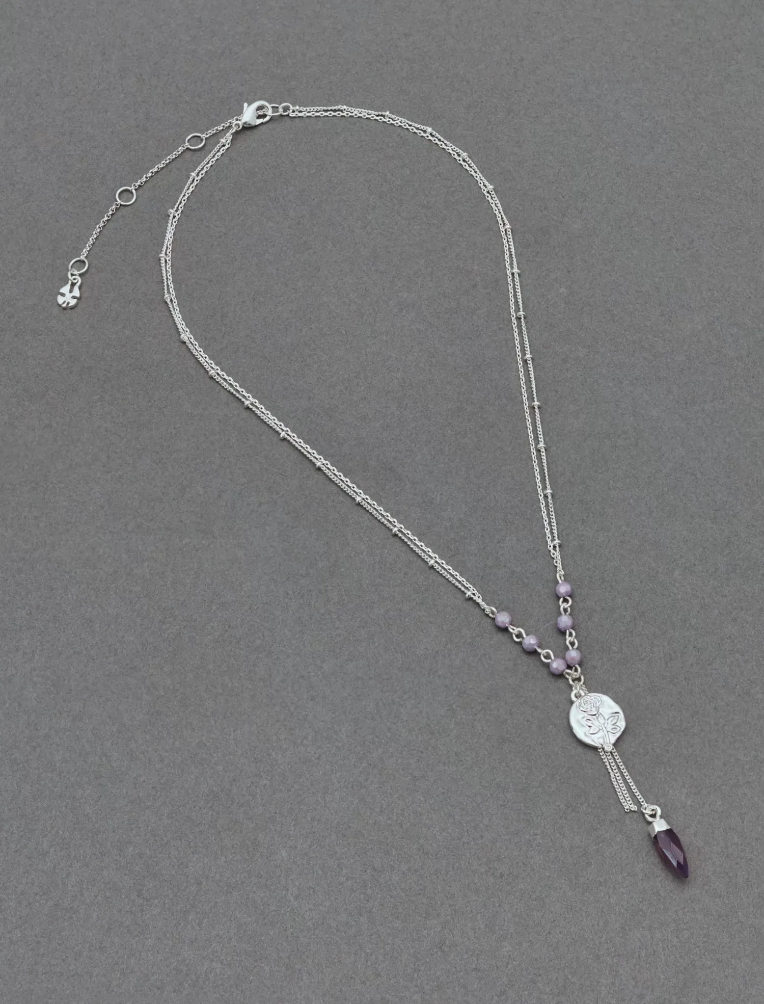 Lucky Brand rose layer necklace silver*WOMEN Jewelry