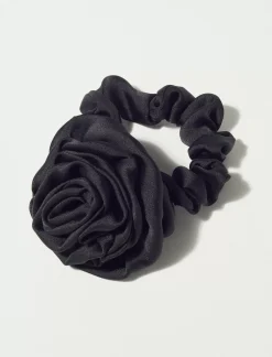 Lucky Brand rosette scrunchie black*WOMEN Hair Accessories