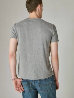 Lucky Brand royal flush tee heather grey*MEN Graphic Tees