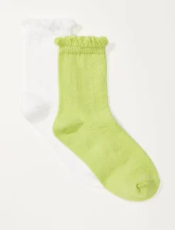 Lucky Brand ruffle crew sock pack multi*WOMEN Socks