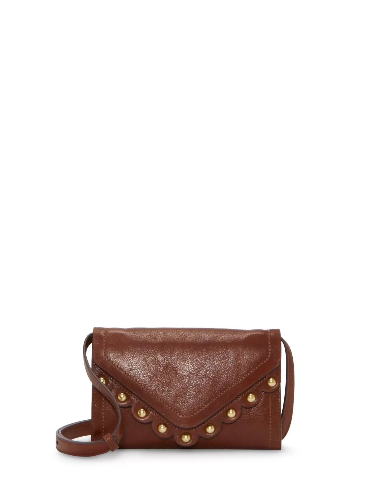 Lucky Brand ruth scalloped crossbody bag dark brown*WOMEN Handbags