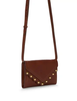 Lucky Brand ruth scalloped crossbody bag dark brown*WOMEN Handbags
