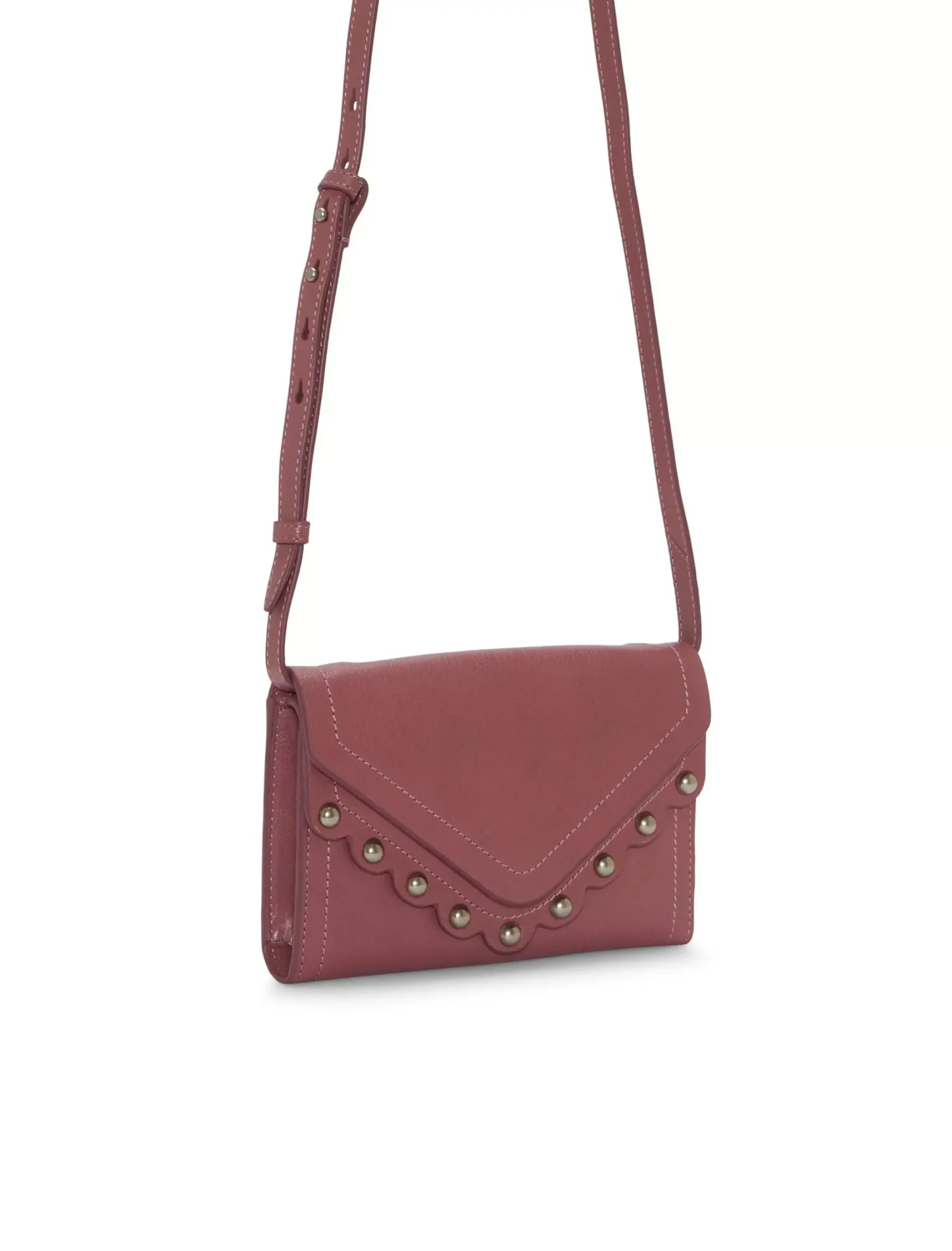 Lucky Brand ruth scalloped crossbody bag dark pink*WOMEN Handbags