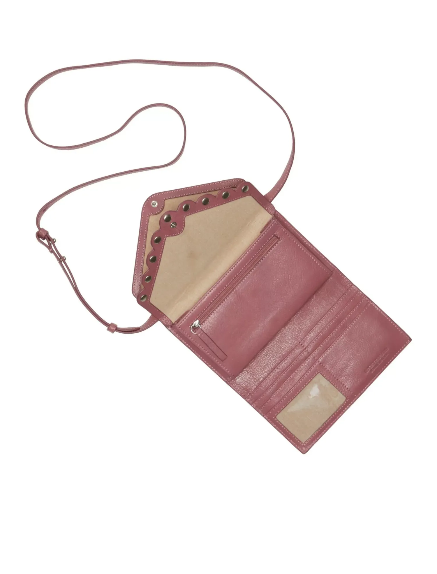 Lucky Brand ruth scalloped crossbody bag dark pink*WOMEN Handbags