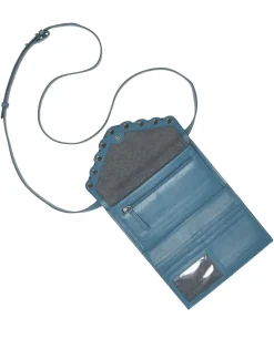 Lucky Brand ruth scalloped crossbody bag open blue/turquoise*WOMEN Handbags