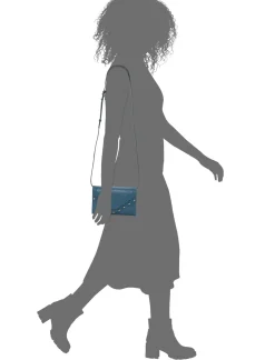 Lucky Brand ruth scalloped crossbody bag open blue/turquoise*WOMEN Handbags