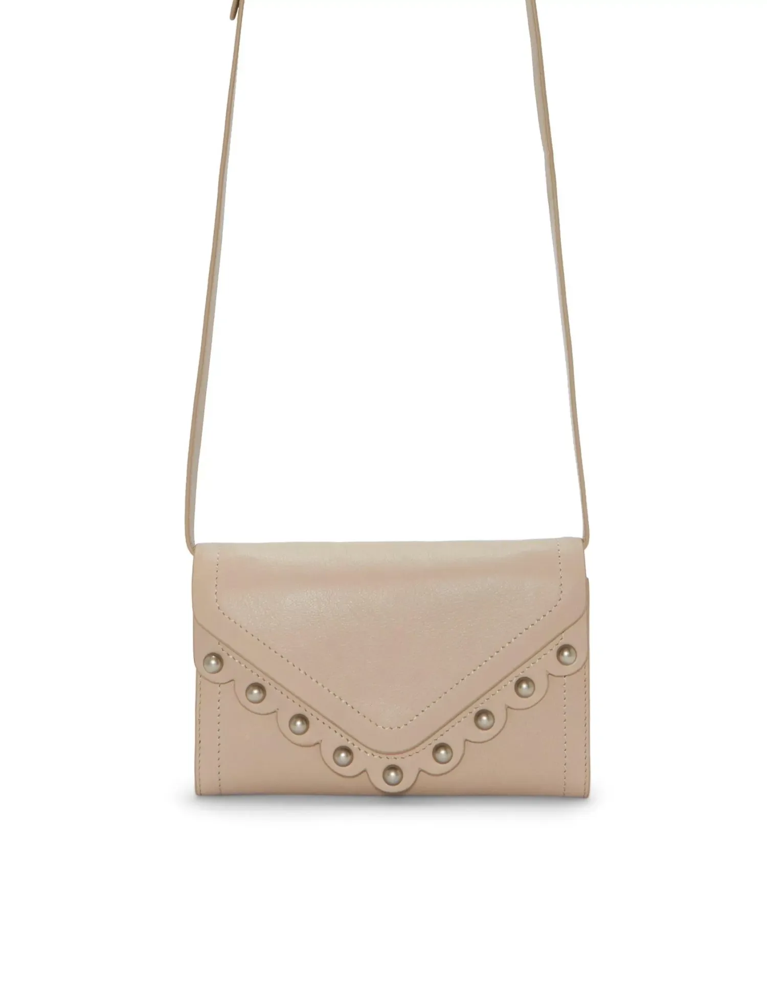 Lucky Brand ruth scalloped crossbody bag light grey*WOMEN Handbags