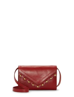 Lucky Brand ruth scalloped crossbody bag dark red*WOMEN Handbags