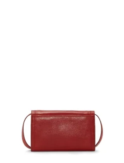 Lucky Brand ruth scalloped crossbody bag dark red*WOMEN Handbags