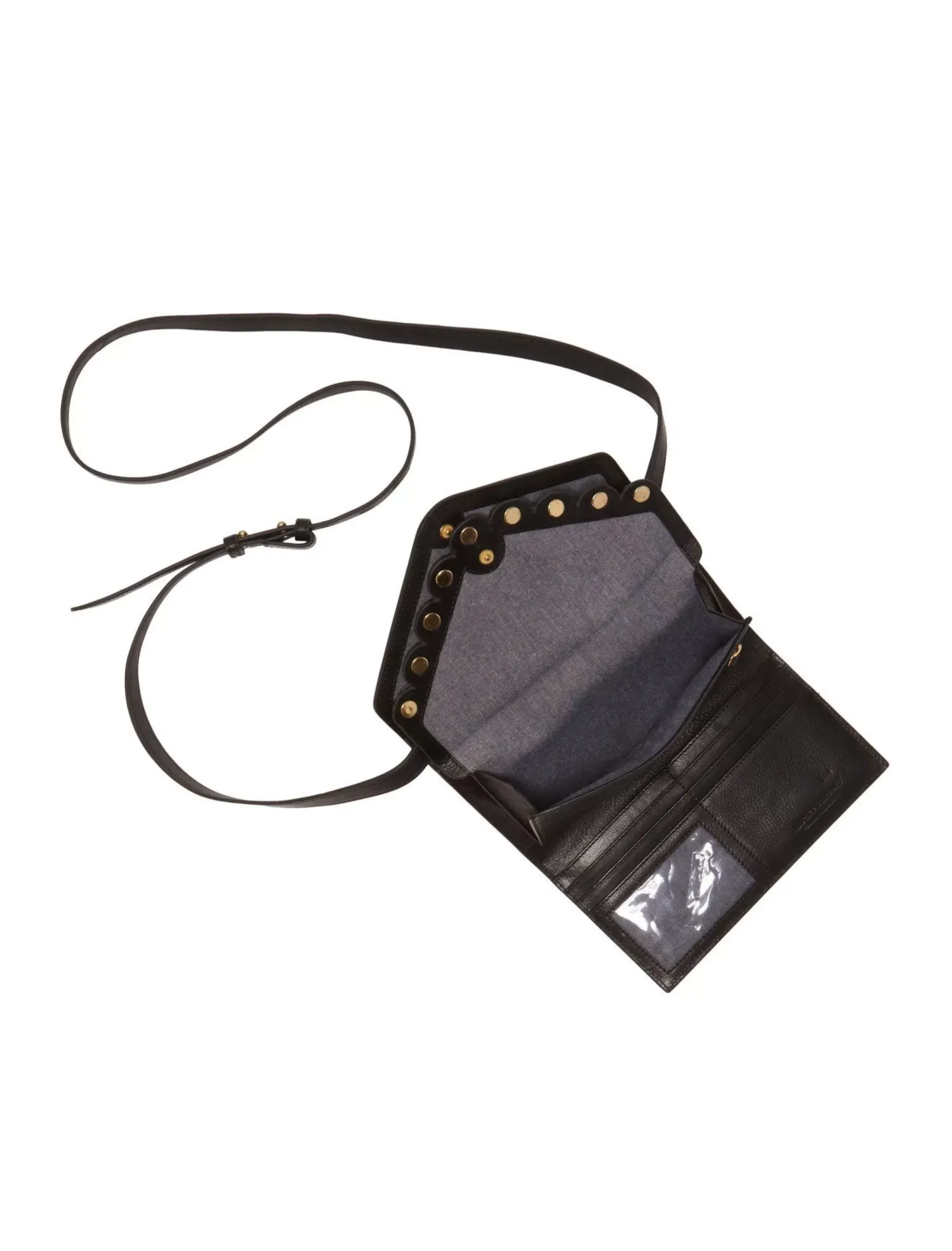 Lucky Brand ruth scalloped crossbody bag black*WOMEN Handbags
