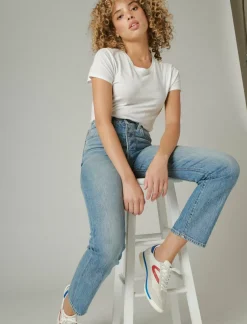 Lucky Brand 90's loose high rise straight gilman blue*WOMEN|JEANS Jeans|90's