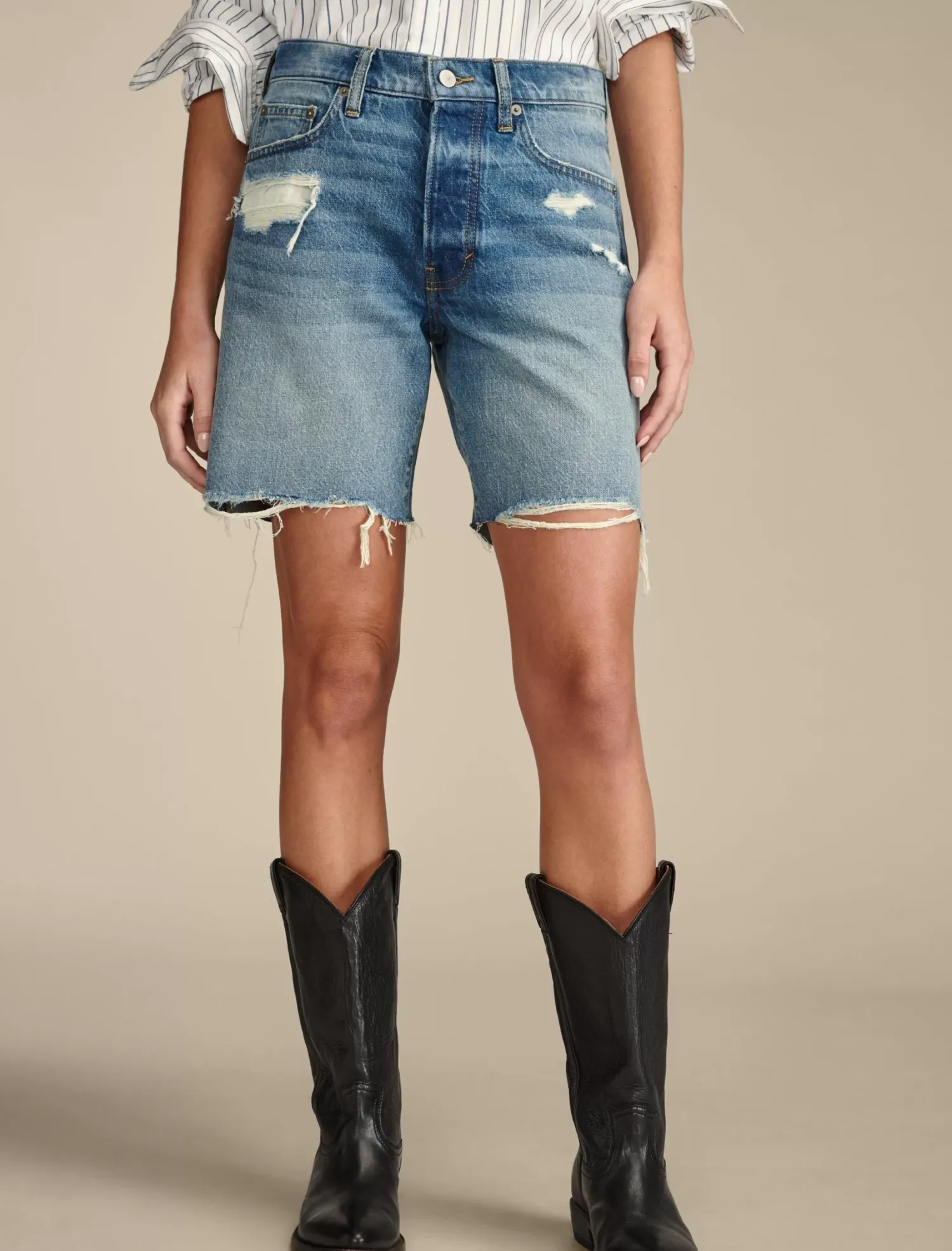 Lucky Brand 90s loose short thrashed blue*WOMEN|JEANS Jeans|Shorts|90's