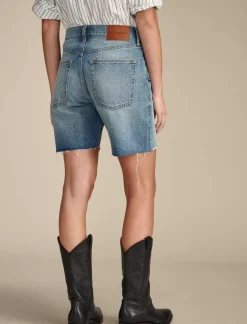 Lucky Brand 90s loose short thrashed blue*WOMEN|JEANS Jeans|Shorts|90's
