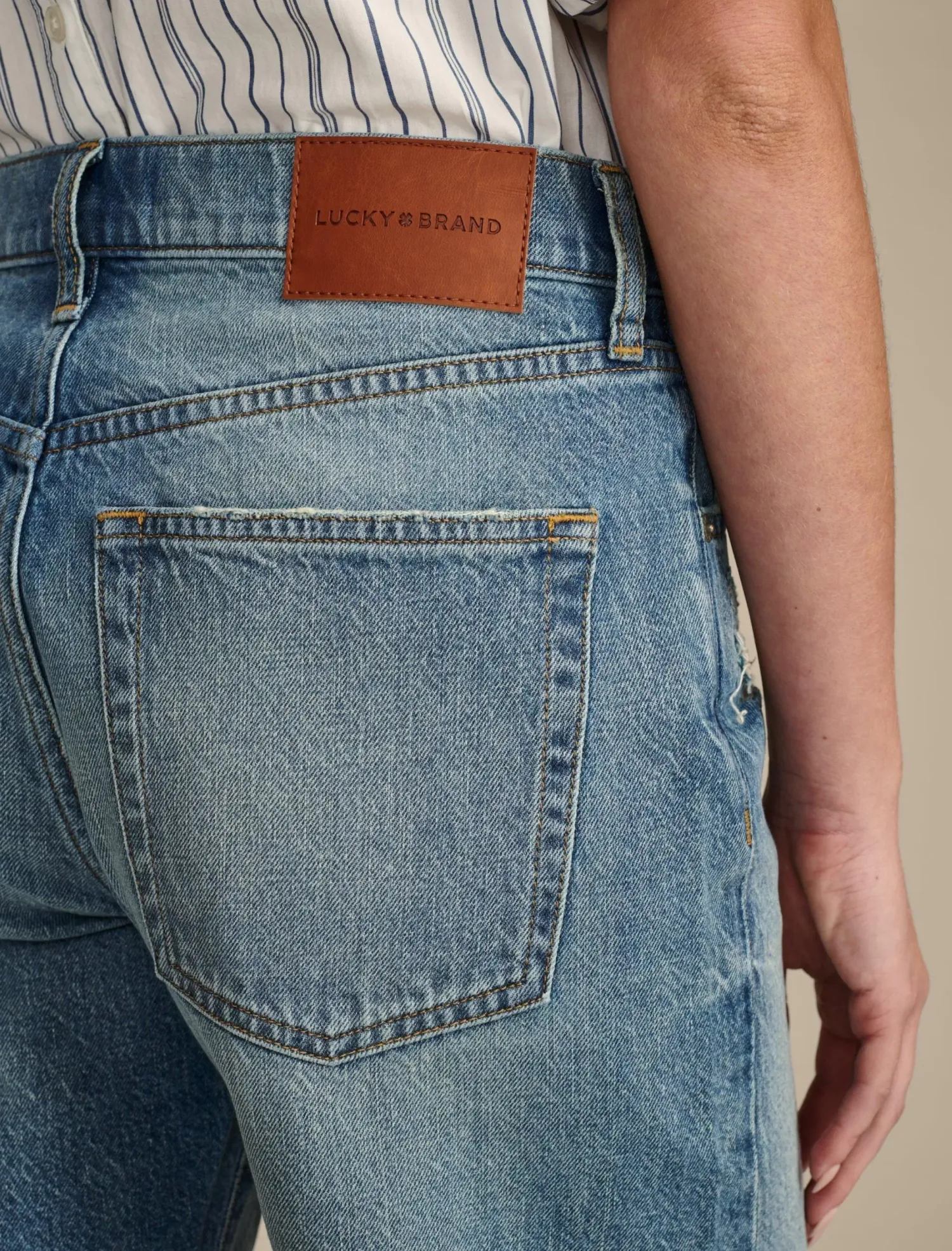 Lucky Brand 90s loose short thrashed blue*WOMEN|JEANS Jeans|Shorts|90's