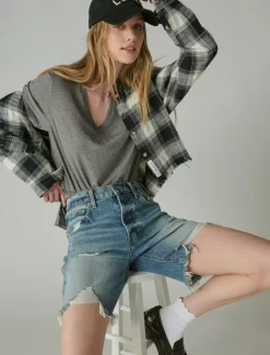 Lucky Brand 90s loose short red carpet dest ct*WOMEN Shorts