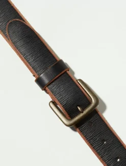 Lucky Brand santa fe leather belt black*MEN Belts