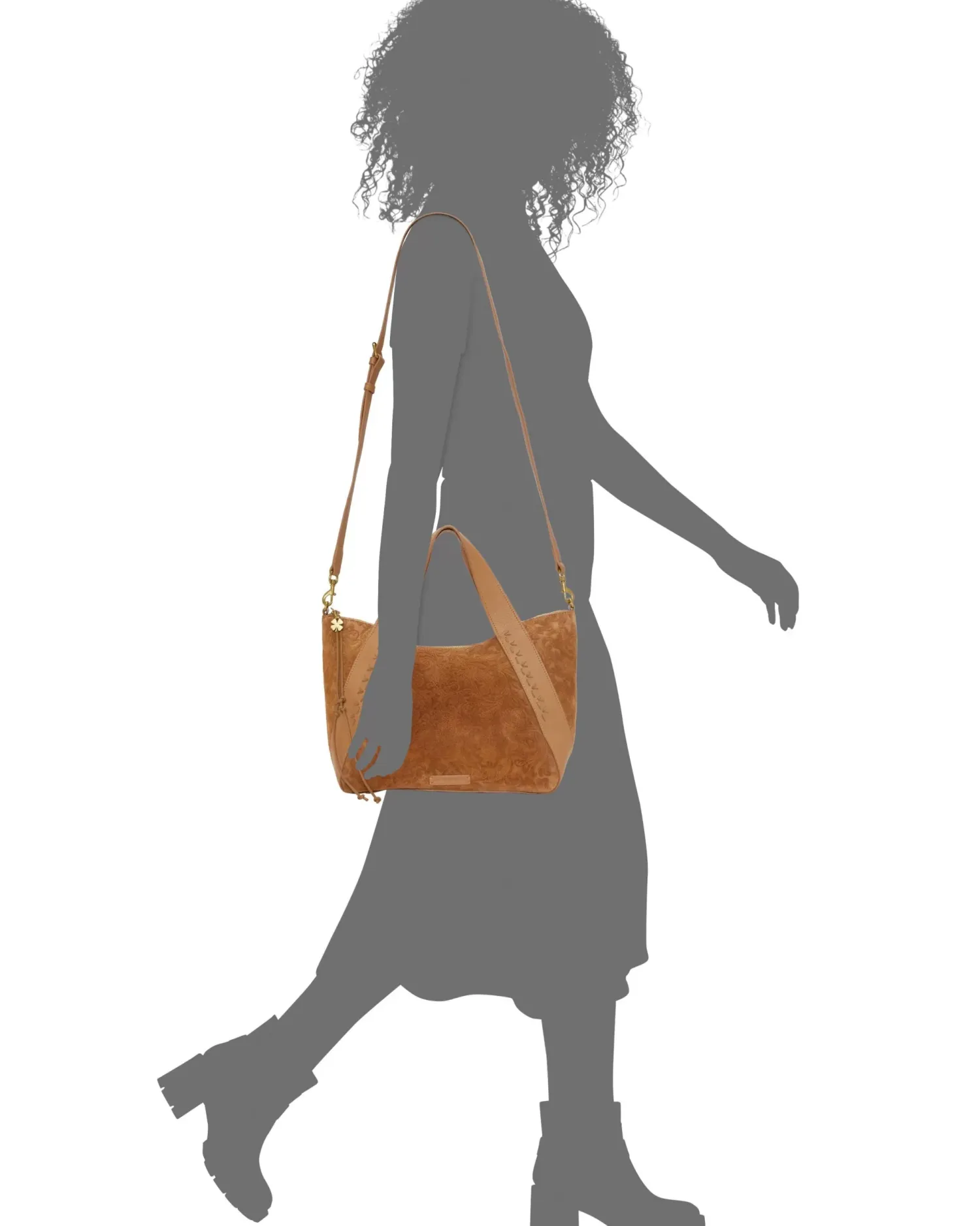 Lucky Brand sash satchel spacedye brown*WOMEN Handbags