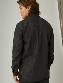 Lucky Brand sawtooth denim western shirt alverson*MEN Button-Downs