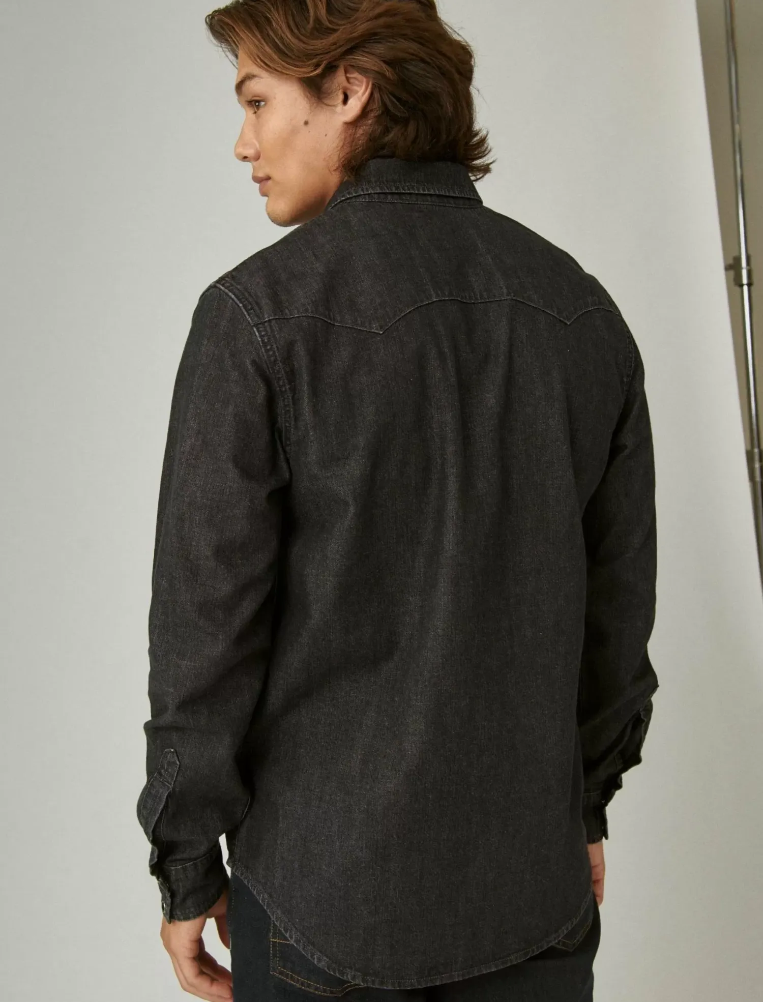 Lucky Brand sawtooth denim western shirt alverson*MEN Button-Downs