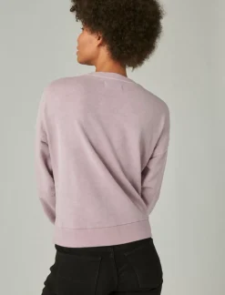 Lucky Brand schiffley cutwork pullover dawn pink*WOMEN Activewear