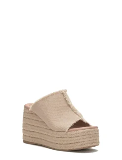 Lucky Brand scippio denim wedge mule light brown*WOMEN Shoes