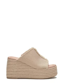 Lucky Brand scippio denim wedge mule light brown*WOMEN Shoes
