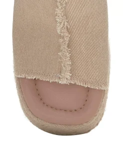 Lucky Brand scippio denim wedge mule light brown*WOMEN Shoes