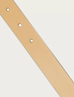 Lucky Brand sculpted buckle set leather belt natural*WOMEN Belts