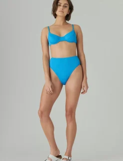 Lucky Brand seersucker balconette top pacific coast*WOMEN Swim