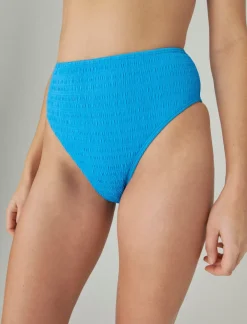 Lucky Brand seersucker high waisted bottoms pacific coast*WOMEN Swim