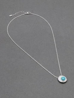 Lucky Brand semi stone necklace silver*WOMEN Jewelry