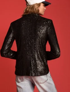 Lucky Brand sequin blazer black*WOMEN Jackets & Outerwear