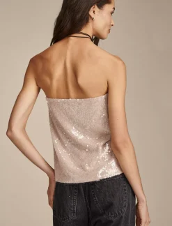 Lucky Brand sequin tube top blush*WOMEN Knit Tops