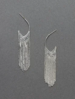 Lucky Brand fringe earrings silver*WOMEN Jewelry