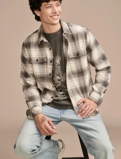 Lucky Brand skeleton biker tee raven*MEN Graphic Tees