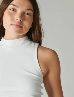 Lucky Brand sleeveless mock neck top bleach*WOMEN Knit Tops