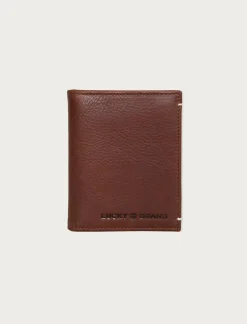 Lucky Brand smooth leather l-fold wallet dark brown*MEN Bags & Wallets