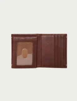 Lucky Brand smooth leather l-fold wallet dark brown*MEN Bags & Wallets
